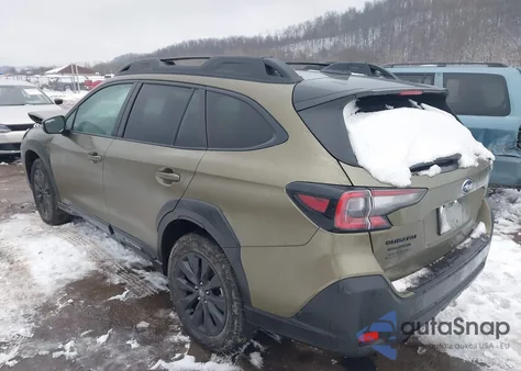 2025 Subaru Outback Onyx Edition z USA, uszkodzony, nr VIN 4S4BTALC1S3307654